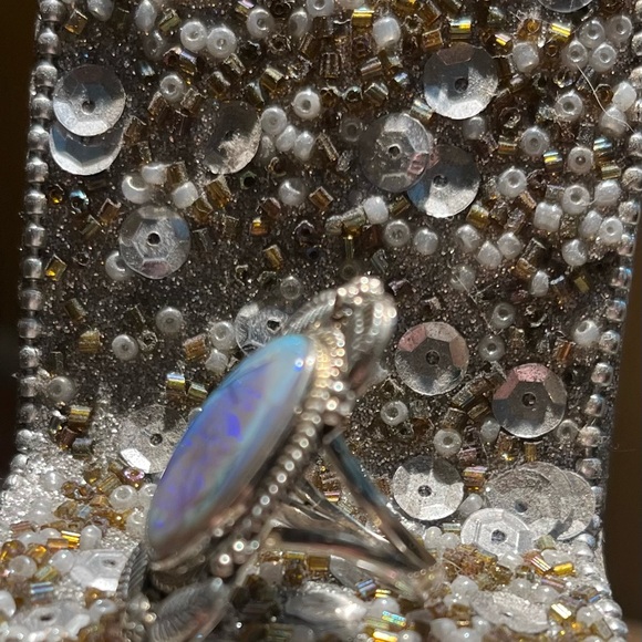 Sterling Silver 925 Monarch Opal Ring – Statement Piece - Picture 2 of 6